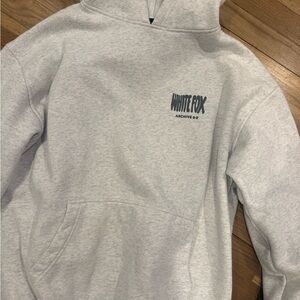 Girls White fox Hoodie Sweater size S